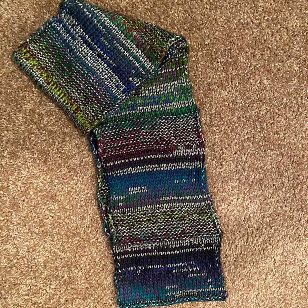 Multicolored infinity scarf